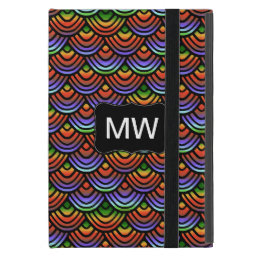 Scallop Scale Pattern Tropical Monogram Case For iPad Mini