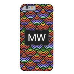 Scallop Scale Pattern Tropical Monogram Barely There iPhone 6 Case