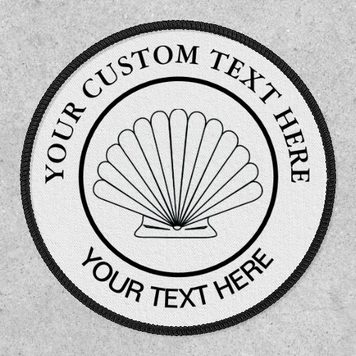 Scallop Seashell Custom Logo Patch