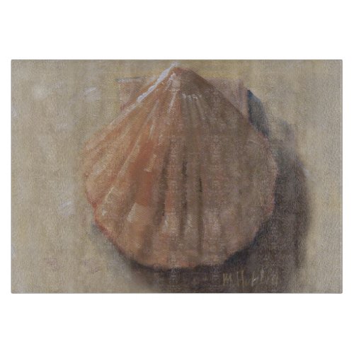Scallop Shell Beach Seashell Cutting Board