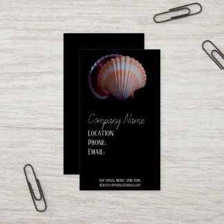 Scallop Shell Business Card