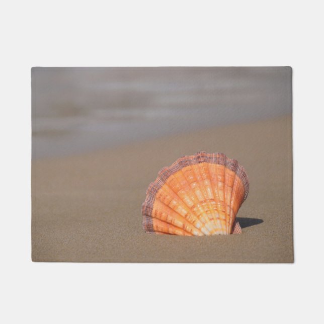 Scallop Shell| Crete, Greece Doormat (Front)