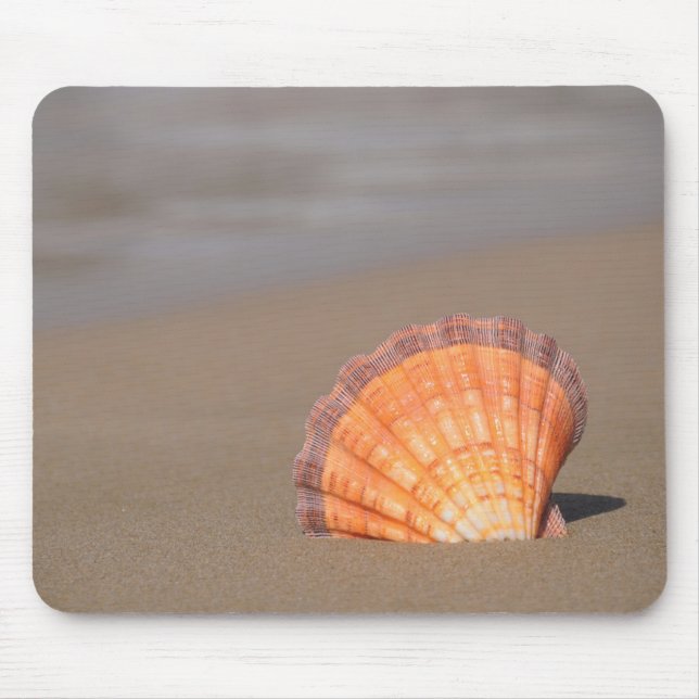 Scallop Shell| Crete, Greece Mouse Pad (Front)