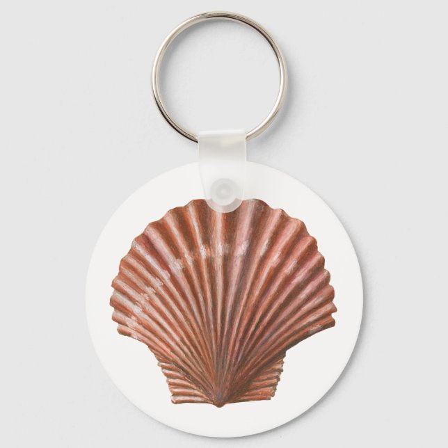 Scallop Shell Keychain (Front)