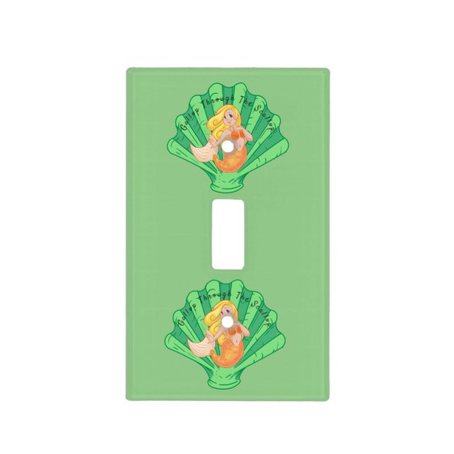Scallop Shell Mermaid Thunder_Cove  Light Switch Cover (Front)