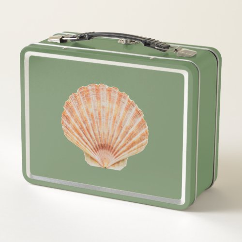 Scallop Shell Metal Lunchbox