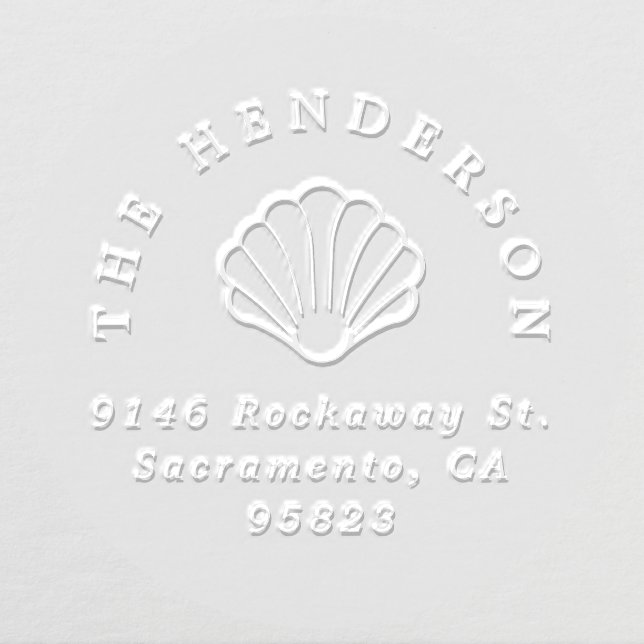 Scallop Shell Santiago de Compostela Address Embosser (Design)