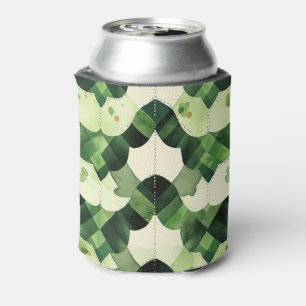 Scallop Watercolor Clover Can Cooler