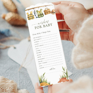 Scalloped Arch Reel Excited Wishes for Baby  Bookmarks