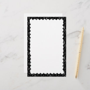 scalloped border stationery