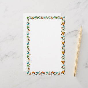 scalloped border stationery