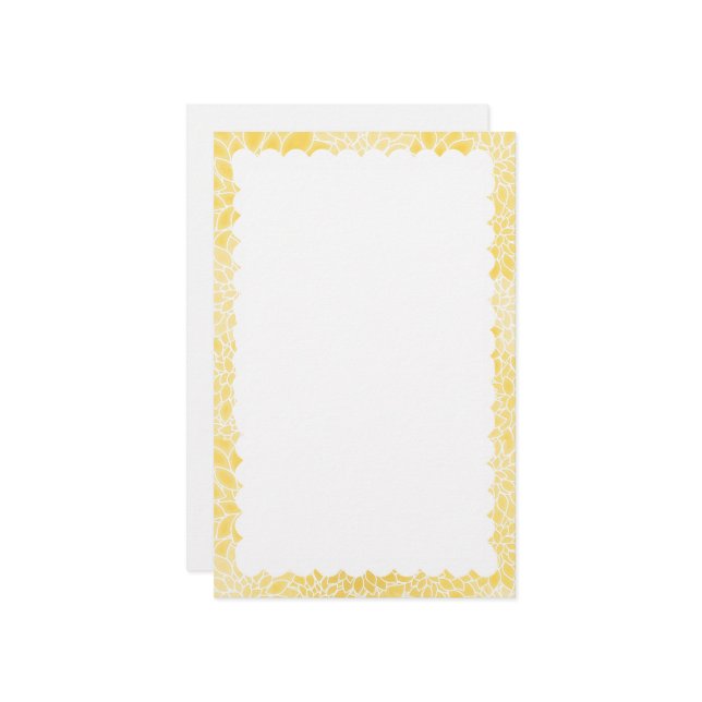 scalloped border stationery (Front/Back In Situ)