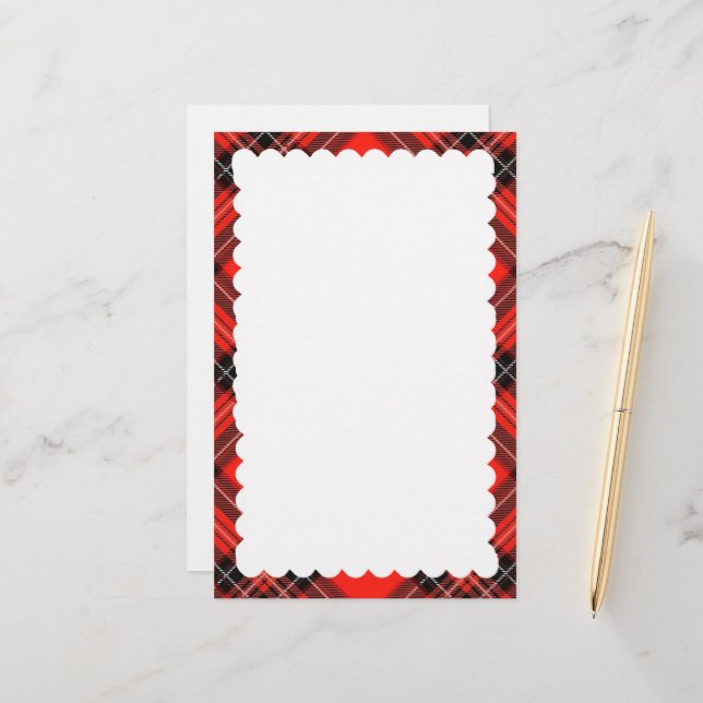 scalloped border stationery (Front/Back In Situ)