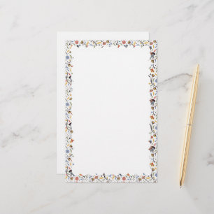 scalloped border stationery