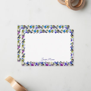 scalloped border stationery note card