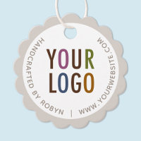 Scalloped Custom Retail Price Tags with String