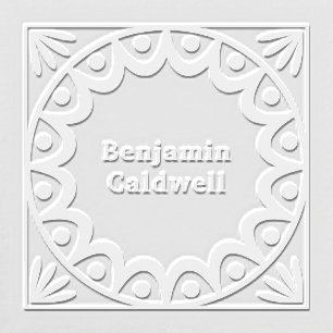 Scalloped Edge Square Embosser