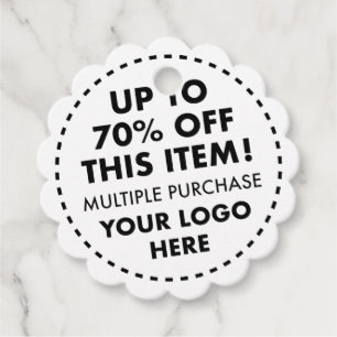 Scalloped Favor Tags 70% OFF Bulk Buy Discount