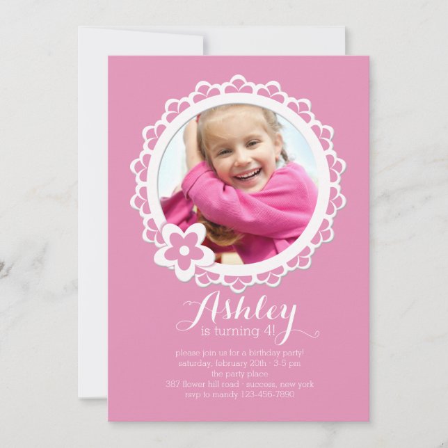 Scalloped Frame Invitation (Front)