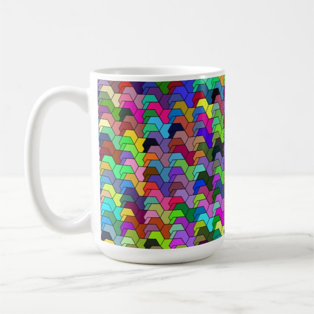 Scalloped Hexagons 15oz Mug (Left)