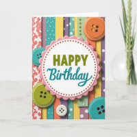 Scalloped Plaque Birthday Card