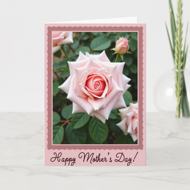 Scalloped Rose Border Card (Front)