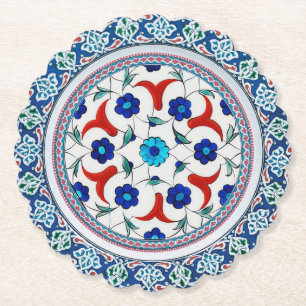 Scalloped Round Paper Coasters