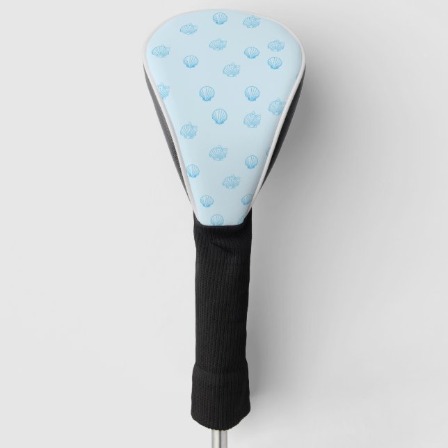 Scallops Outline Minimalism Golf Head Cover (Front)