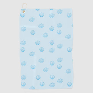 Scallops Outline Minimalism Golf Towel