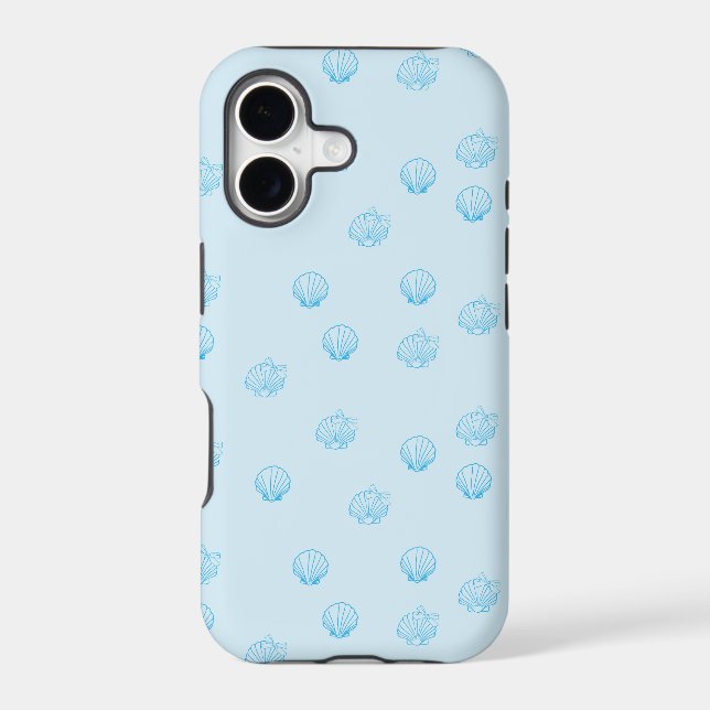 Scallops Outline Minimalism iPhone Case (Back)