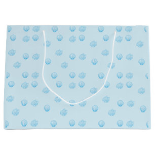 Scallops Outline Minimalism Large Gift Bag