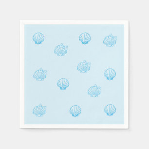 Scallops Outline Minimalism Napkins