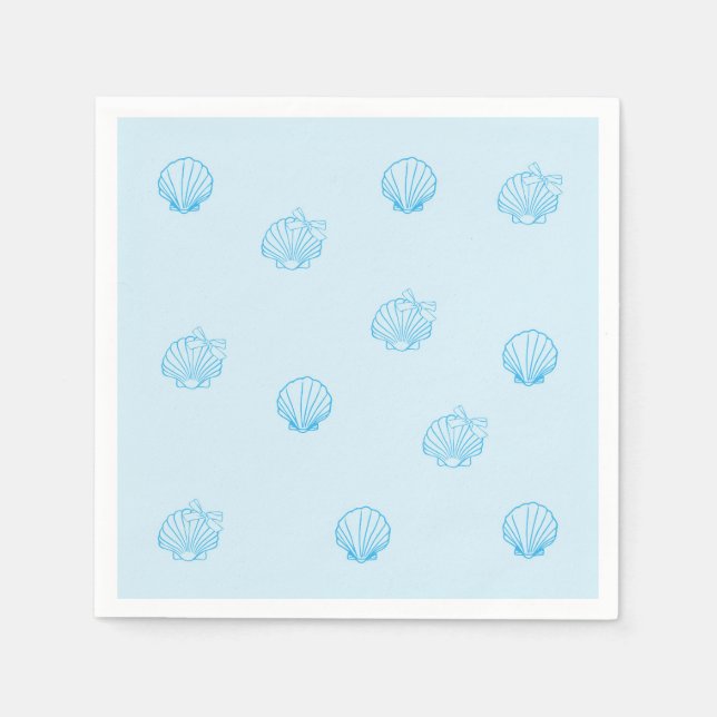 Scallops Outline Minimalism Napkins (Front)