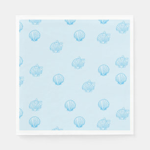Scallops Outline Minimalism Napkins
