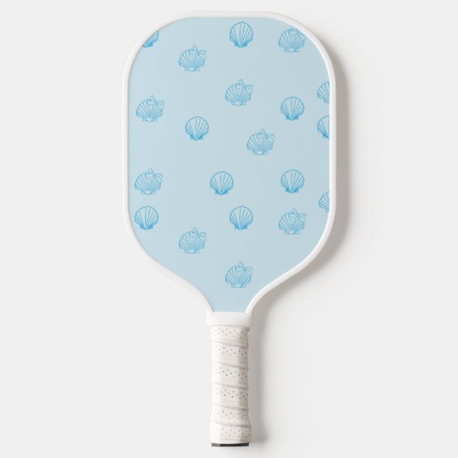 Scallops Outline Minimalism Pickleball Paddle (Front)
