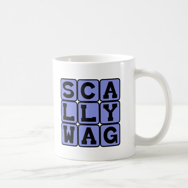 Scallywag, Mischievous Rascal Coffee Mug (Right)