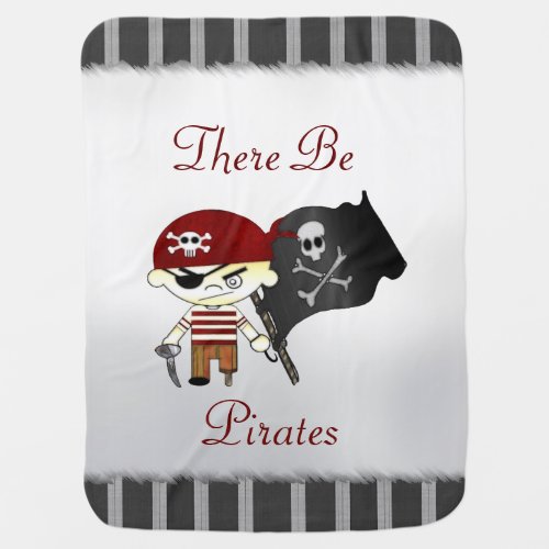 Scallywag Pirate KIDS Receiving Blanket