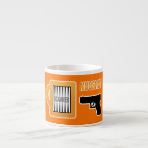 Scammer's Mugshot Espresso Cup