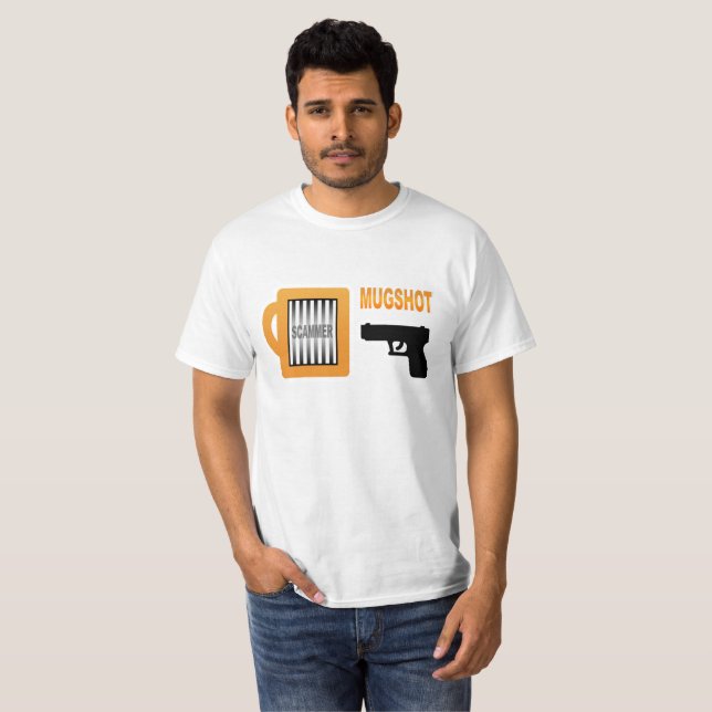 Scammer's Mugshot T-Shirt (Front Full)