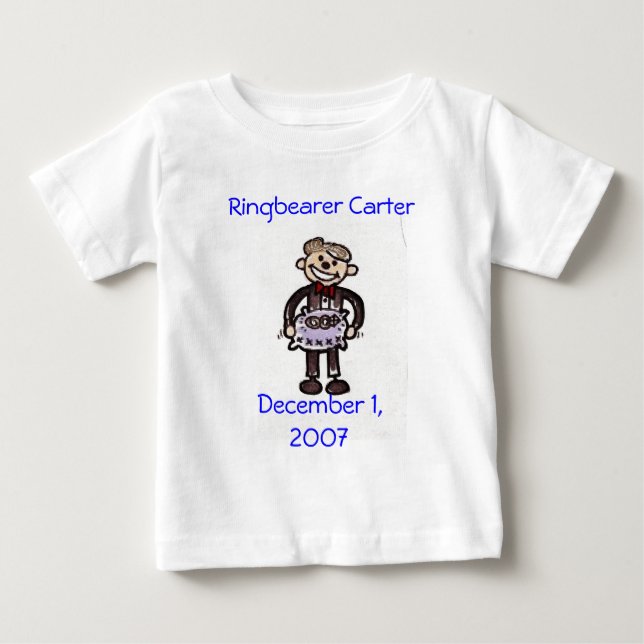 scan0014, Ringbearer CarterDecember 1, 2007 Baby T-Shirt (Front)