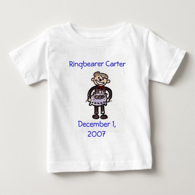 scan0014, Ringbearer EvanDecember 1, 2007 Baby T-Shirt (Front)