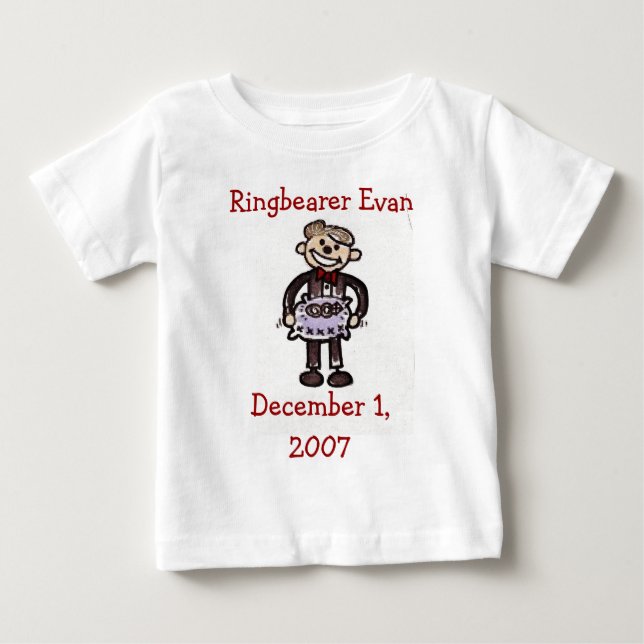 scan0014, Ringbearer EvanDecember 1, 2007 Baby T-Shirt (Front)