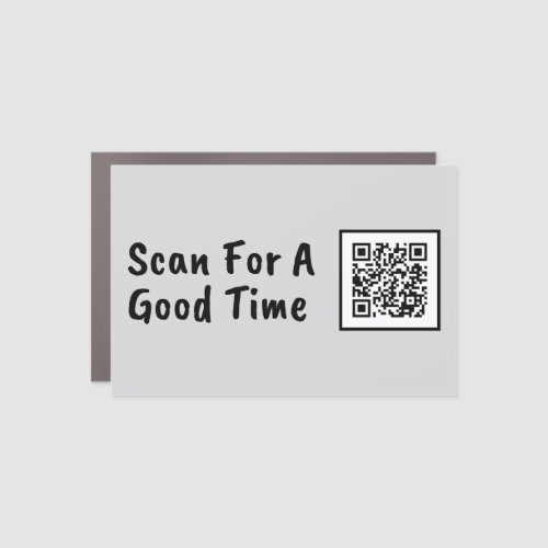 Scan For A Good Time Rickroll Bumper Sticker Car Magnet