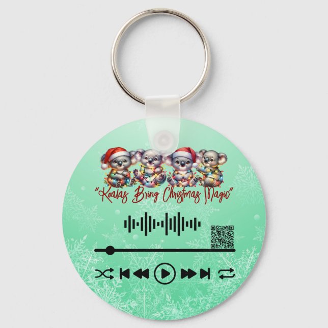 Scan for, Christmas Magic  KeyChain (Back)