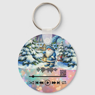 Scan for, White Christmas KeyChain