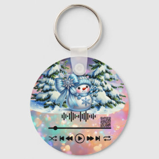 Scan for, White Christmas KeyChain
