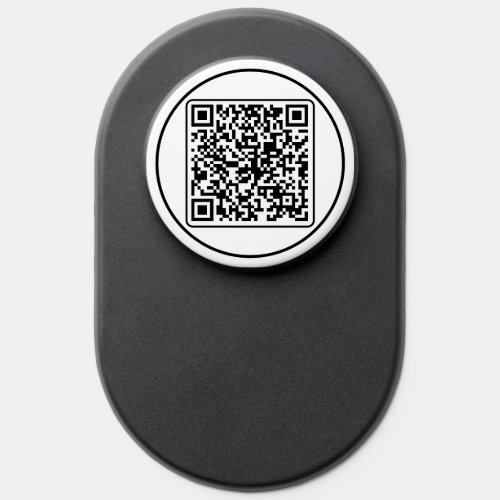 Scan in Style Black QR Code PopSocket Modern