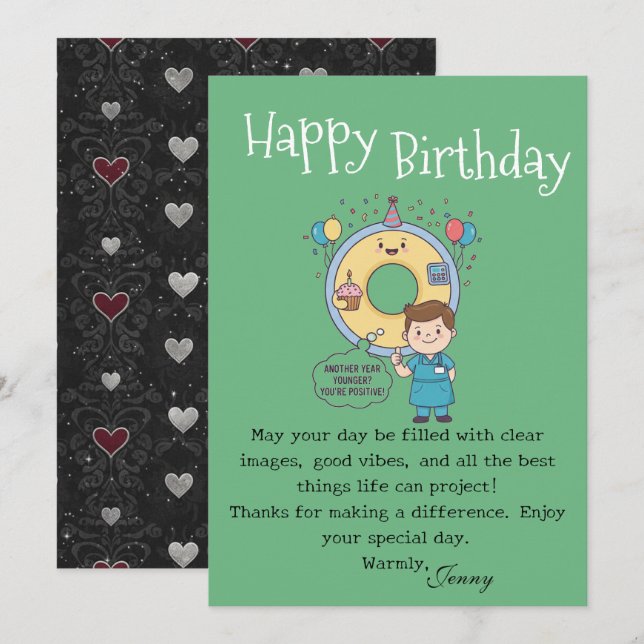 Scan Machine Operators' Birthday Card (Front/Back)