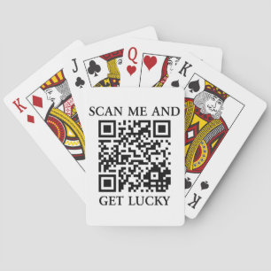 Scan Me And Get Lucky Poker Cards