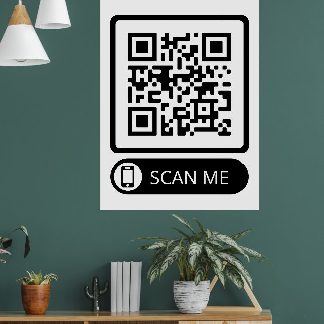 Scan Me Marketing QR Code Poster (Living Room 1)